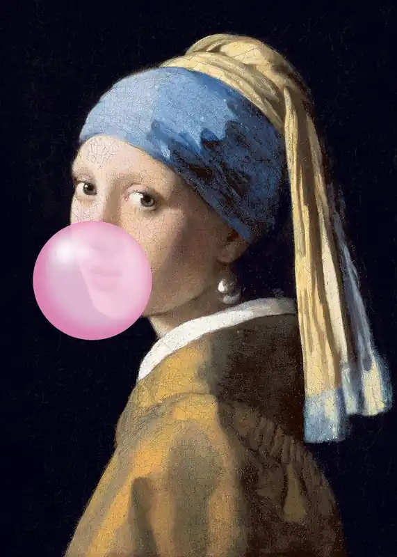 The Girl Blowing Bubblegum Print Must Have