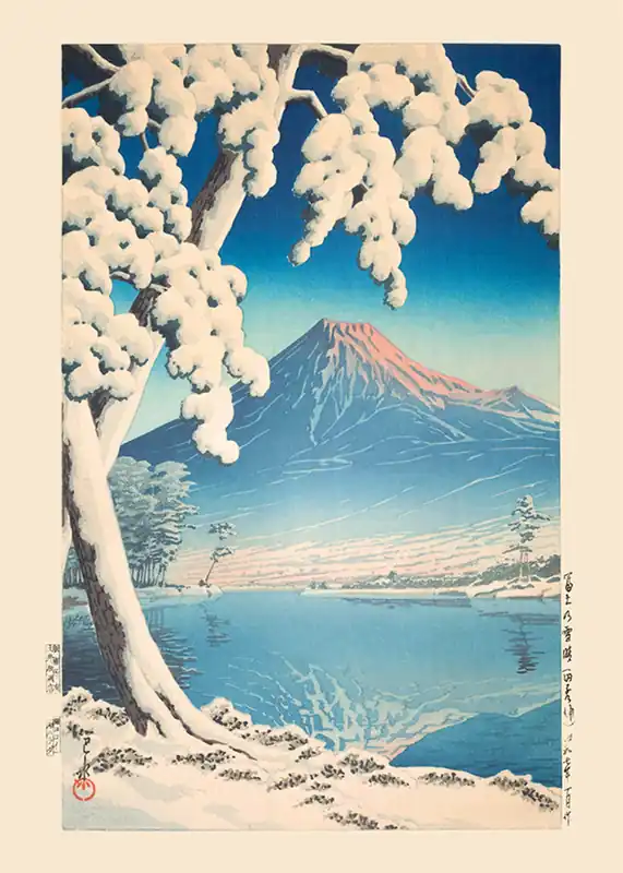 Direct From Manufacturer Clearing after Snowfall on Mt. Fuji Print by Hasui Kawase