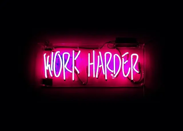 Don’t Miss Out Work Harder Neon Landscape Print