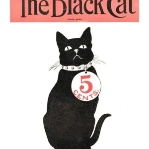 Exclusive Black Cat Vintage Halloween Art Print
