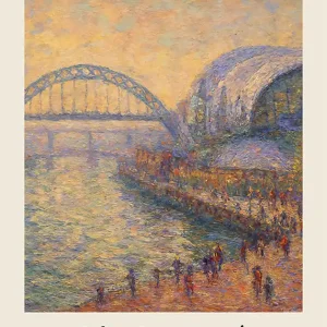 Markdown Claude Monet's Painting of Newcastle Quayside Print