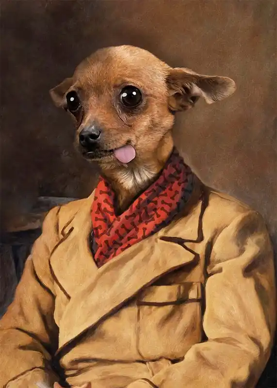 Chihuahua Tongue Portrait Print Super Sale
