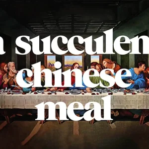 A Succulent Chinese Meal Slogan Print Top Pick