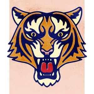 Tiger Animal Portrait Print Free Shipping