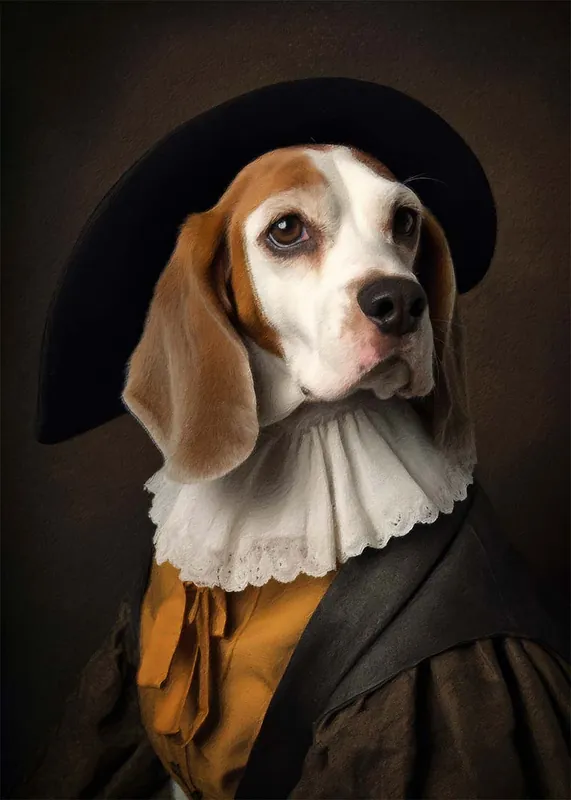 Don’t Miss Out Beagle Dog Portrait Print
