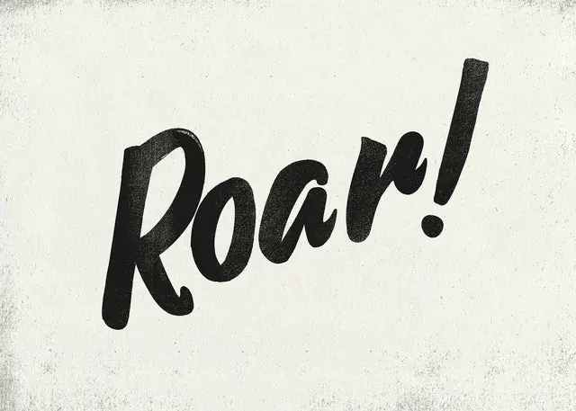 Genuine Roar Animal Noises Print