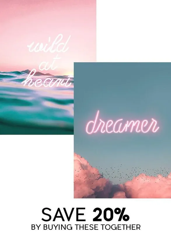 Bargain Dreamy Neons Print Bundle