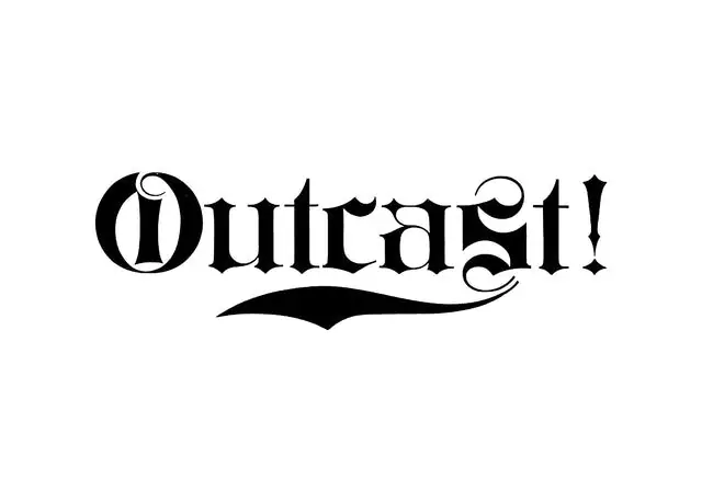 Shop Now Outcast Typography Print