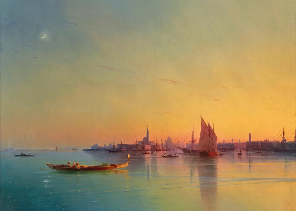 Venice Sunset Print by Ivan Konstantinovich Aivazovsky Popular
