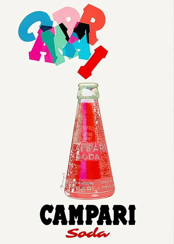 Get Yours Campari Red Bottle Poster Print