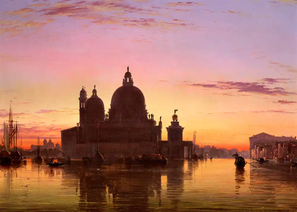 Venice Sunset Print by Edward William Cooke Price Drop