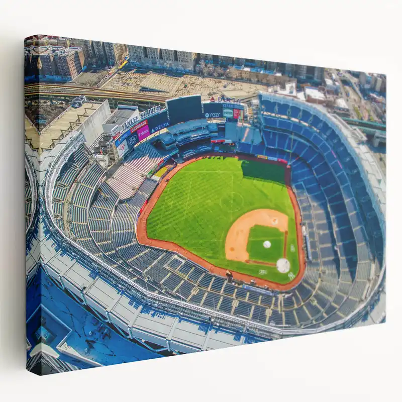 NYC Sports Art – Aerial Yankee Stadium Baseball Field Print Super Sale