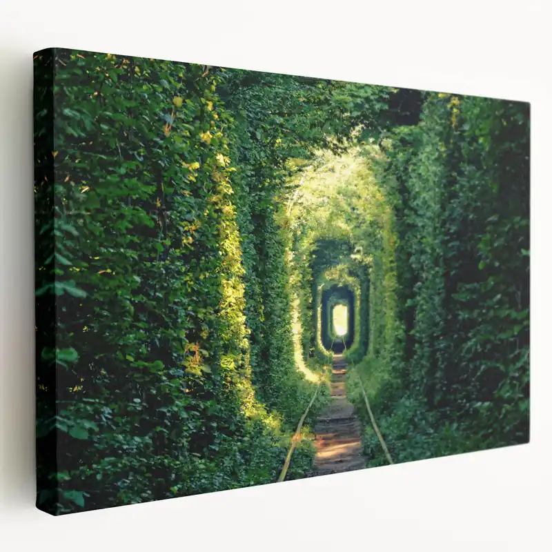 Ukrainian Art Prints – Tunnel of Love, Scenic Green Forest Wall Art Factory Price