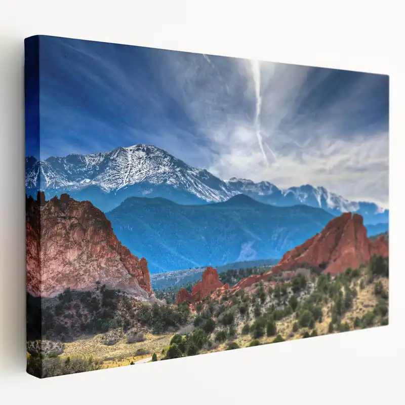Exclusive Offer Colorado Springs Landscape Art - Pikes Peak and Red Rock Formations