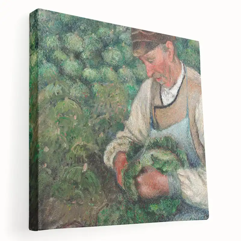 Camille Pissarro Art - The Gardener | Pissarro Impressionist Canvas Print Direct From Factory