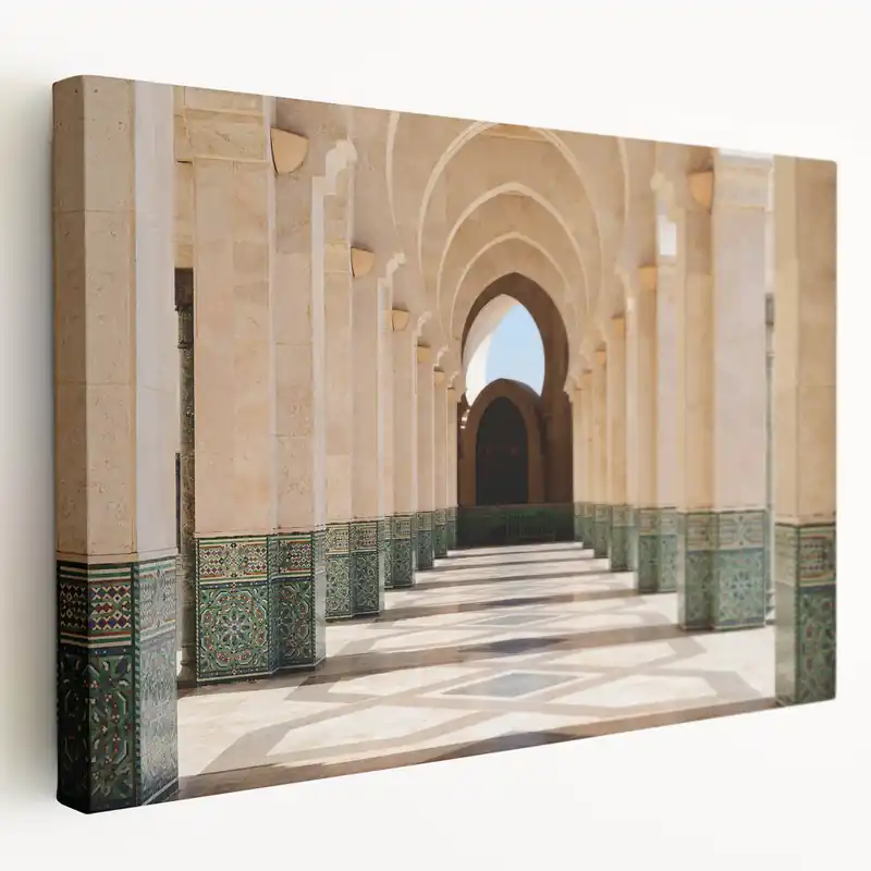 Low Price Moroccan Architecture Art - Grand Mosque Arched Hallway Decor