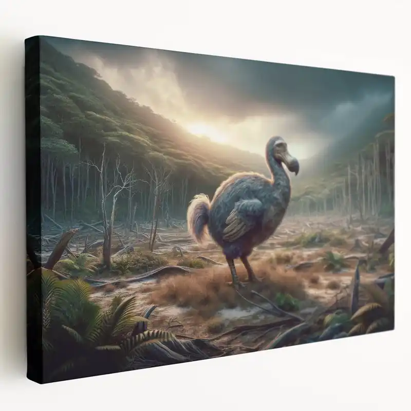 Majestic Dodo Bird in Enchanted Forest - Mauritius Wildlife Art Print Hot Deal