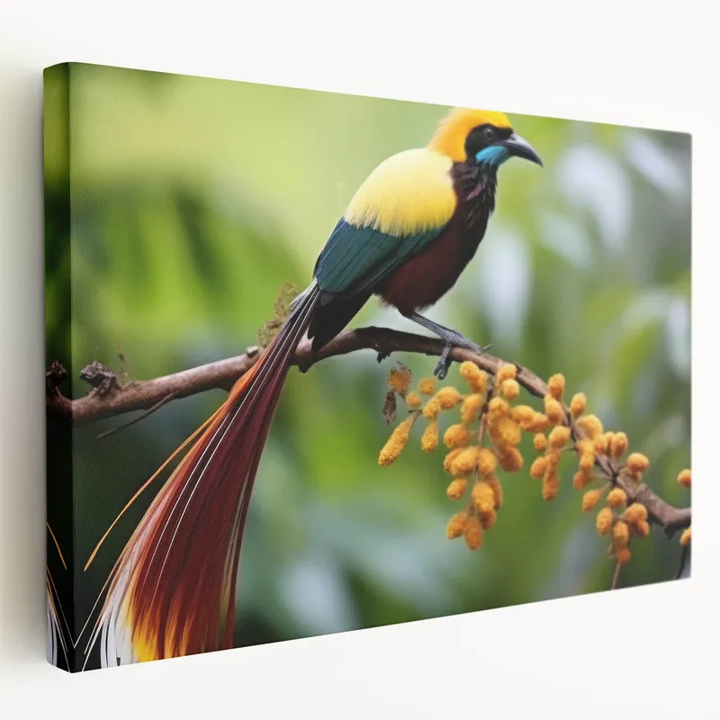 Elegant Tropical Bird Wall Art - Vibrant Wildlife Print Nature Decor Save Now