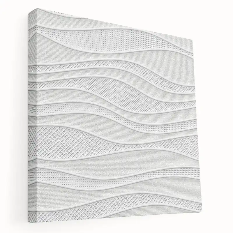 Timeless Textures Abstract Wall Art – Wavy Layered White Pattern Top Rated