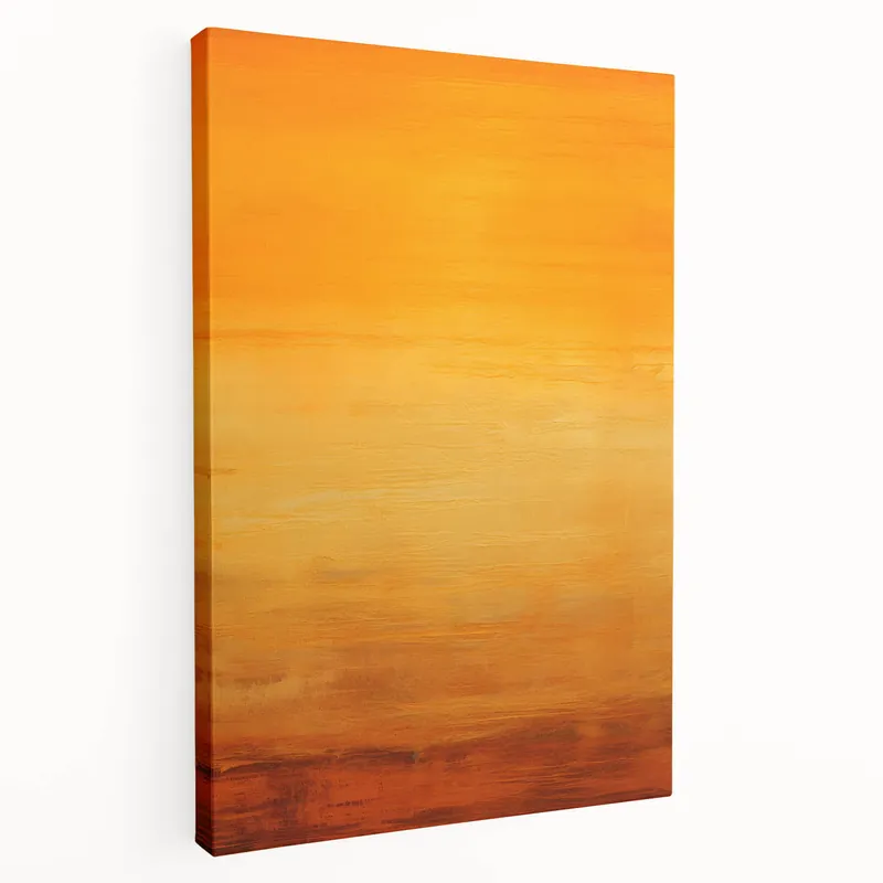 Warm Gradient Abstract Strokes - Orange and Yellow Wall Art While Supplies Last