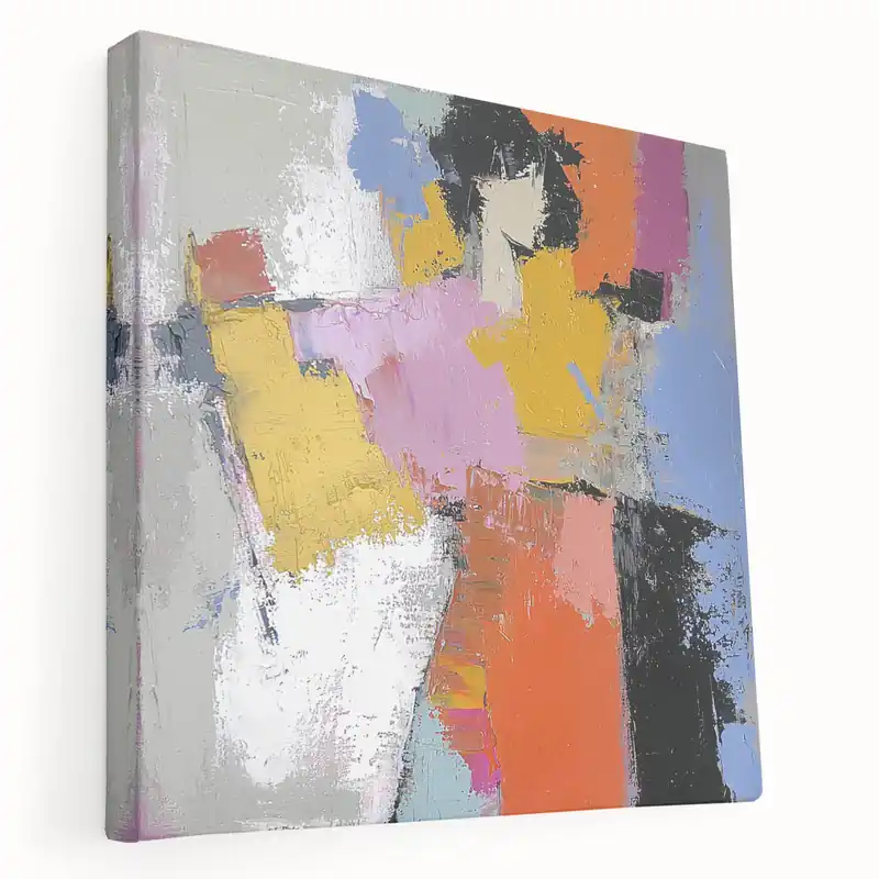 Vibrant Figurative Abstract Canvas - Modern Human Figures Wall Decor Wholesale