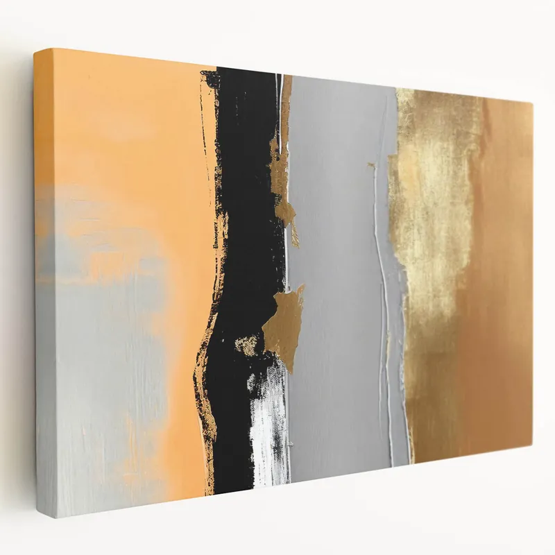 Strokes and Lines Abstract Art | Modern Geometric Brush Strokes Canvas Latest