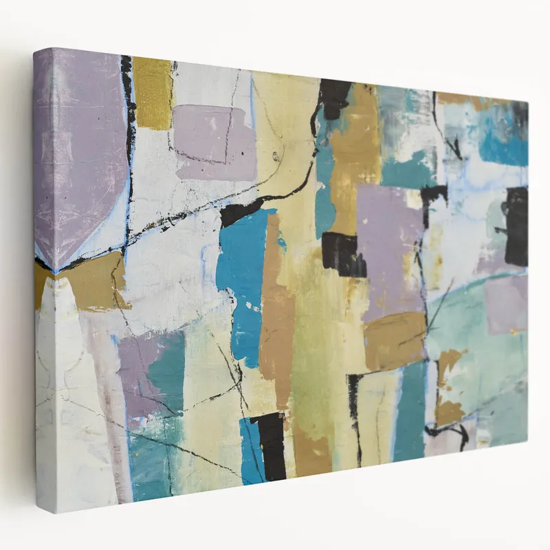 Bargain Muted Block Composition – Modern Abstract Canvas Prints