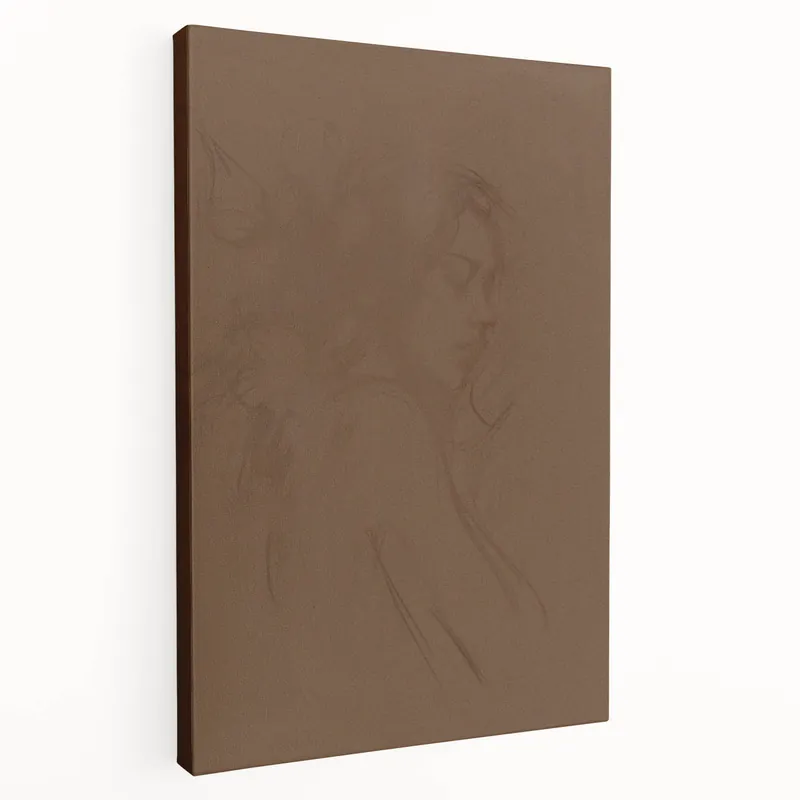 Limited Edition Modern Minimalist Wall Art – Elegant Female Sketch for Simple Decor