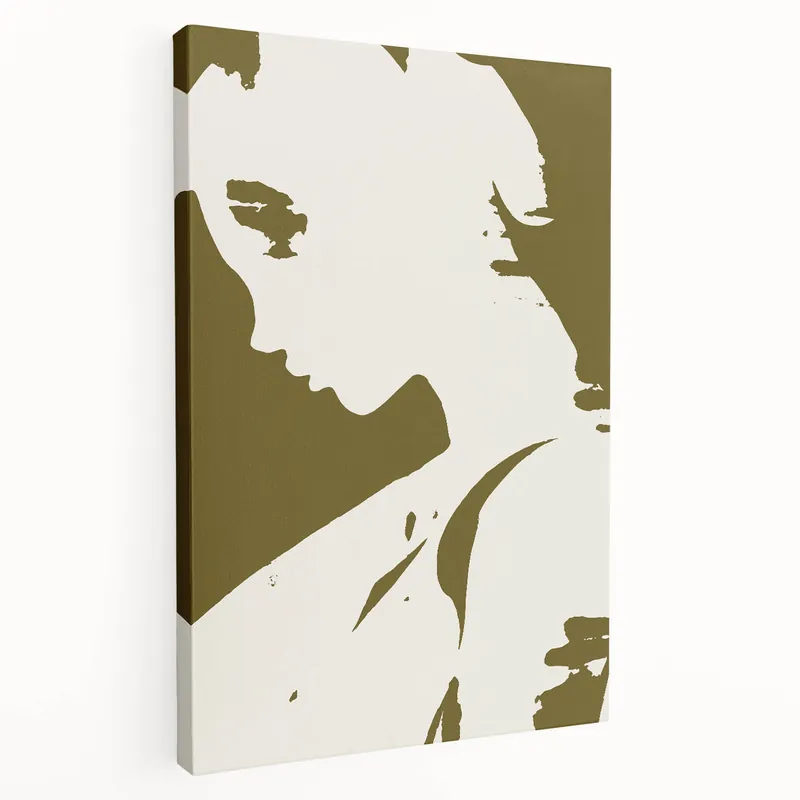 Low Price Modern Minimalist Silhouette Art – Bold and Elegant Female Portrait
