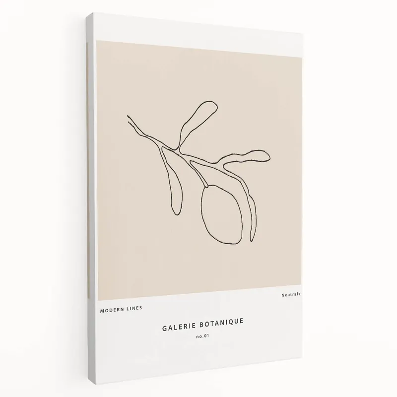Modern Minimalist Line Art: Elegant Botanical Design in Neutral Tones Bulk Order