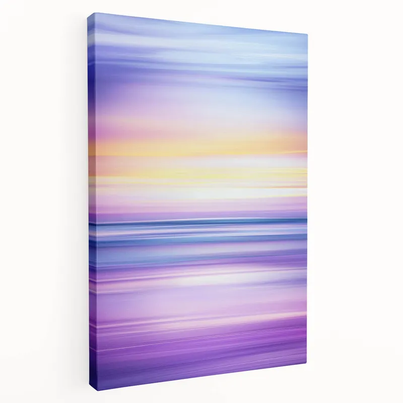 Modern Landscape Abstract - Vibrant Sunset Horizon Wall Art Trending