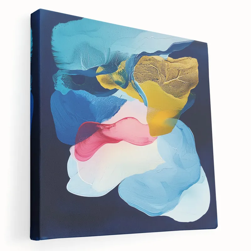 Modern Abstract Wall Art – Colorful Minimalist Geometric Canvas Direct From Factory