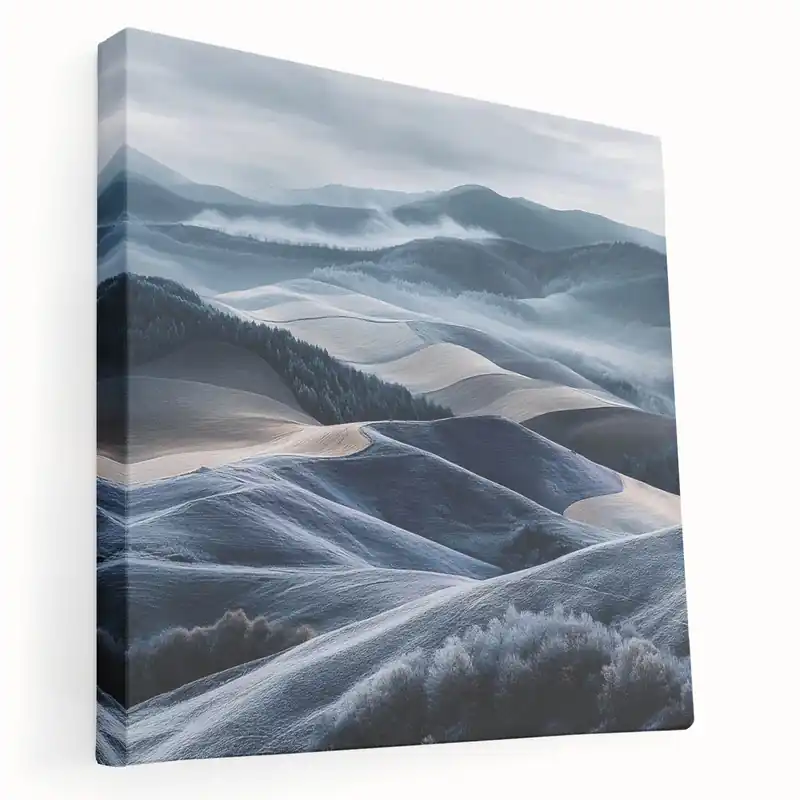 Misty Rolling Hills - Fine Art Photography Framed Prints Budget