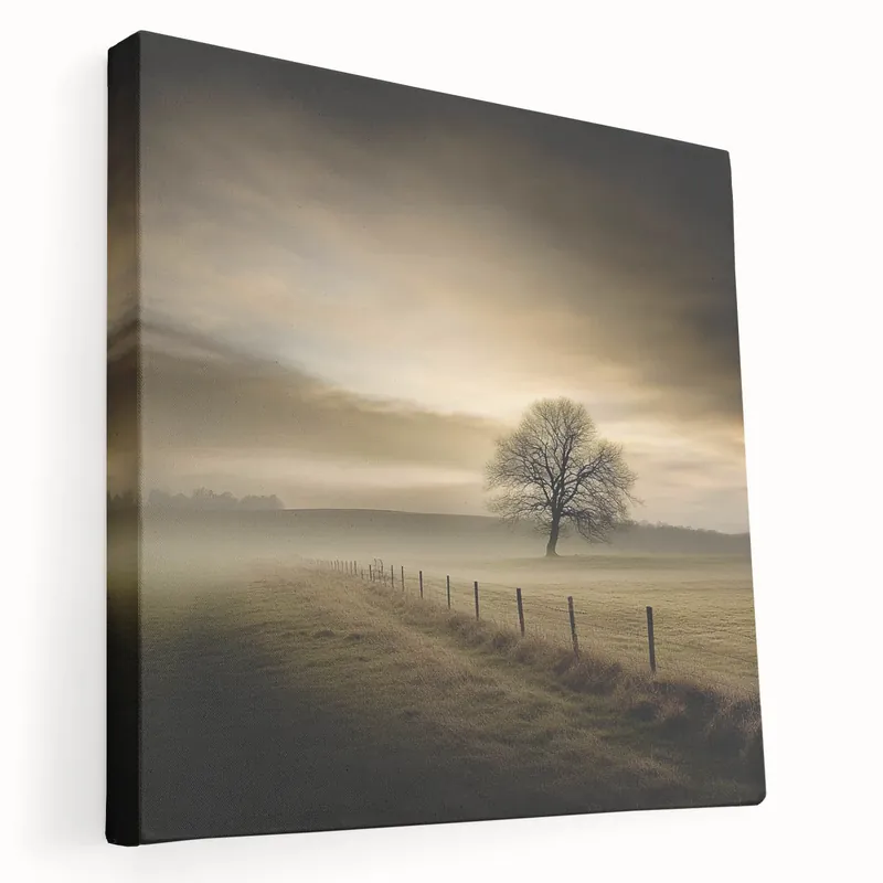 Popular Misty Countryside Tree - Fine Art Photography Framed Prints