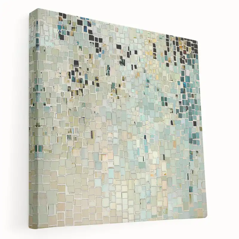 New Arrival Minimalist Abstract Mosaic Art - Soft Geometric Tile Patterns