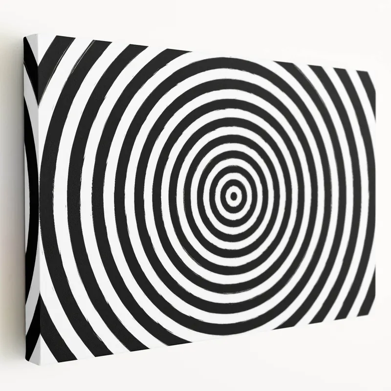 Hypnotic Spiral Illusion – Geometric Abstract Art Print Next Day Delivery