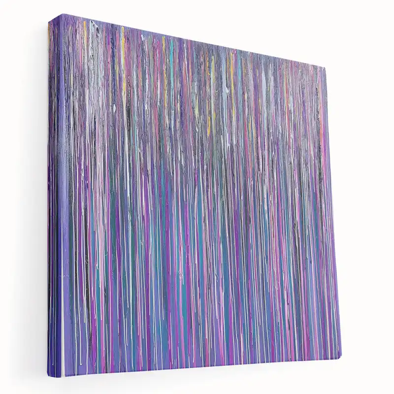 Best Choice Golden Reflection - Abstract Floral Wall Art with Vibrant Elegance