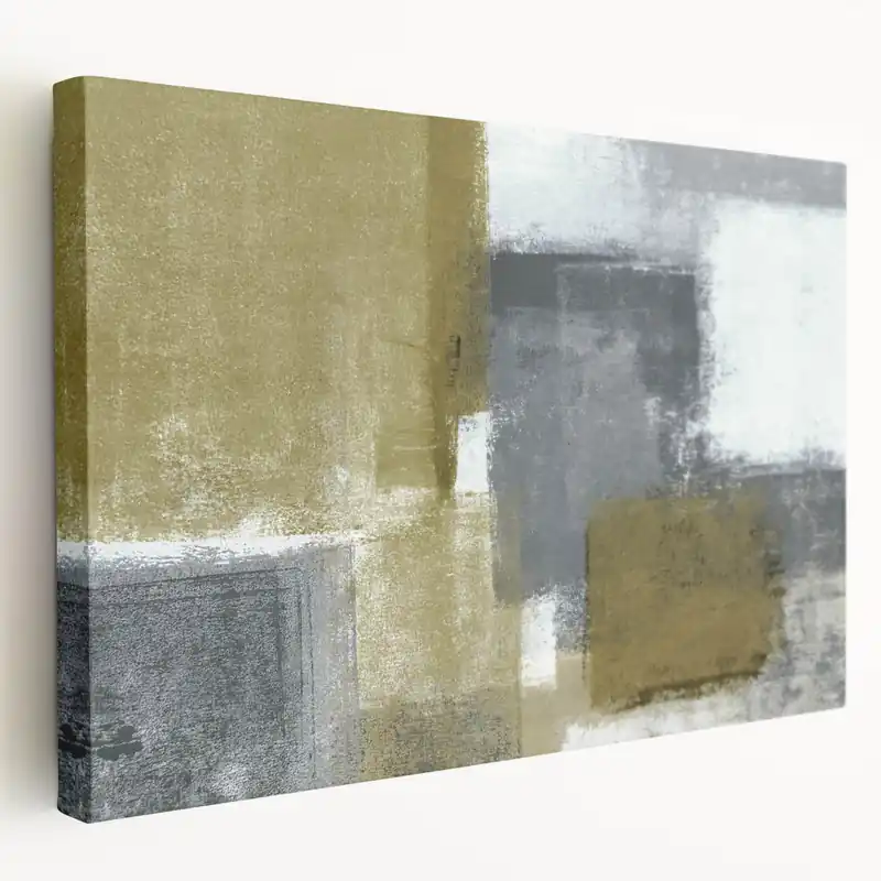 Reduced Price Geometric Abstract Canvas Art – Bold Minimalist Textured Design