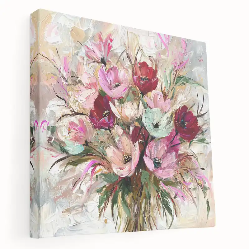 Elegant Abstract Floral Bouquet - Modern Botanical Wall Decor Buy Online