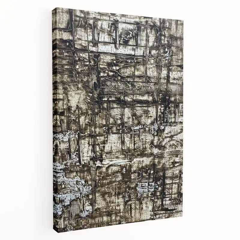 Earthen Harmony Abstracts - Earth Tone Art with Textured Layers Deal