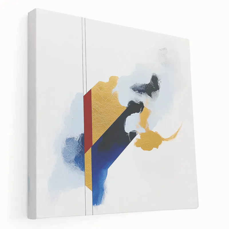 Super Sale Contemporary Abstract Canvas – Geometric Colorfield Motion