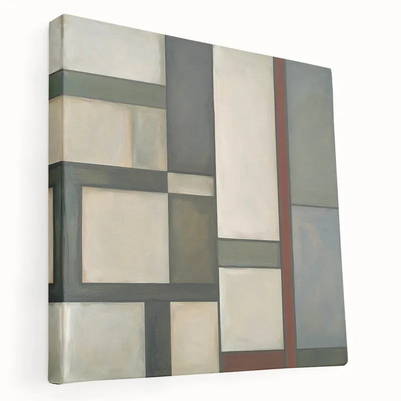 Contemporary Abstract Canvas - Neutral Geometric Patterns for Wall Decor Holiday Sale
