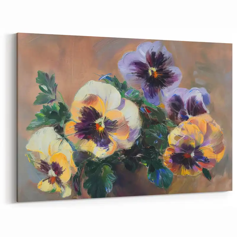Colorful Abstract Floral Canvas – Vibrant Artistic Botanical Wall Art Trusted Brand