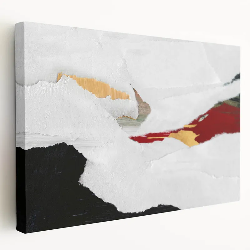Super Sale Bold Strokes and Lines Abstract Art - Modern Geometric Canvas Print