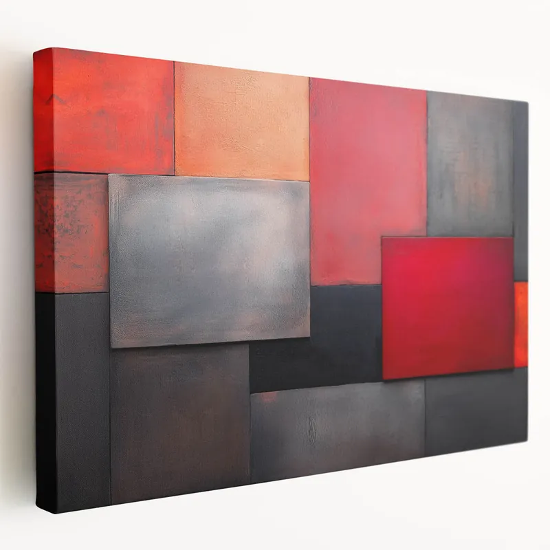 Bargain Bold Abstract Wall Art Collection – Geometric Color Block Design
