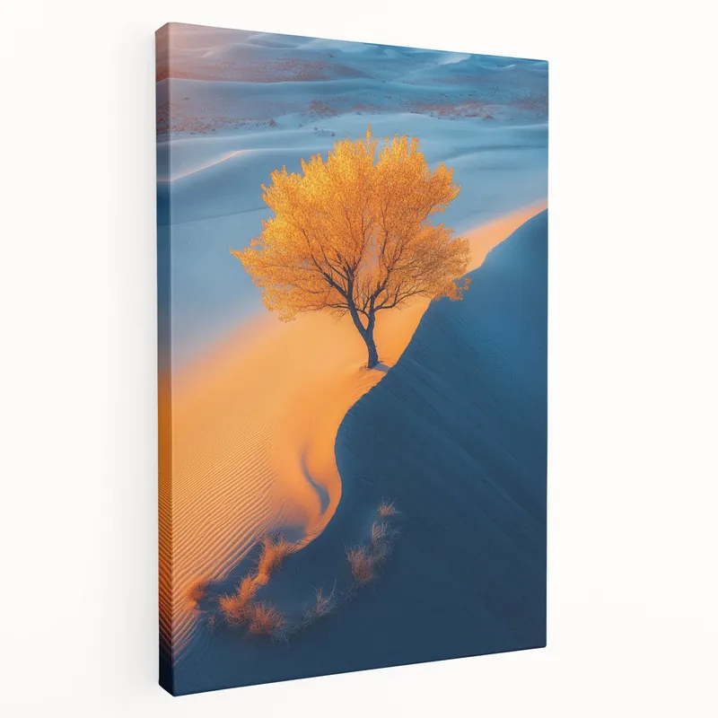 Golden Dune Tree – Dramatic Desert Landscape & Nature Art Prints Order Now