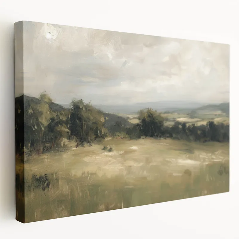 Editor’s Pick Golden Countryside Landscape Wall Art - Serene Nature Decor