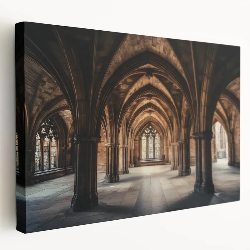 Medieval Castle Interior - Stunning Gothic Arches and Historic Design Last Chance
