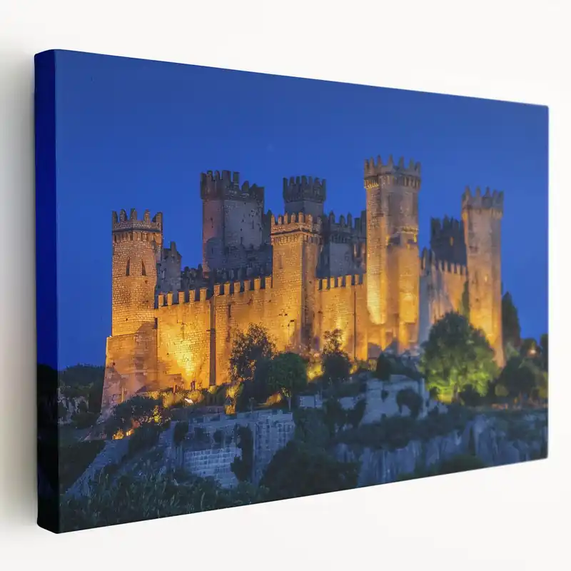 Hot Picks Illuminated Castle Wall Art – Radiant Medieval Fortress Prints