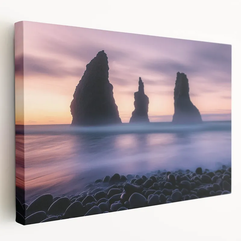 Scenic Cliffs Artwork - Mystical Seastacks at Sunrise Wall Decor Get Yours